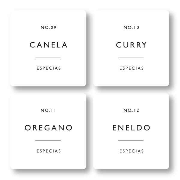 Etiquetas Especias Minimalista - Imagen 4