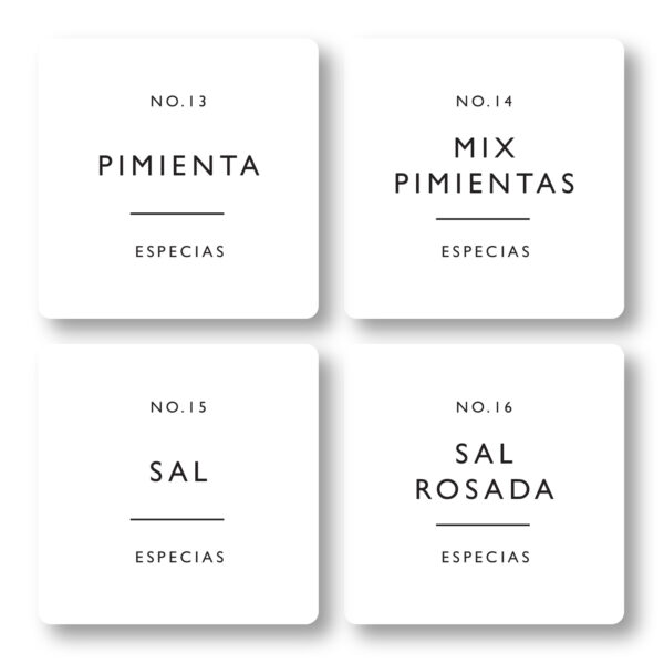Etiquetas Especias Minimalista - Imagen 5