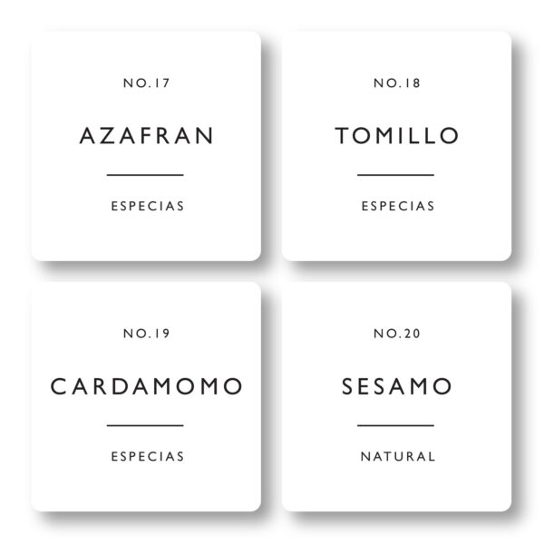 Etiquetas Especias Minimalista - Imagen 6