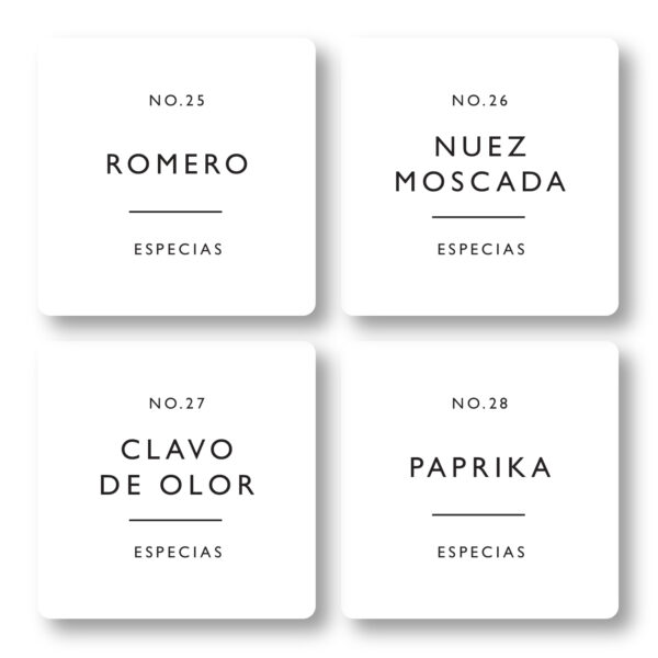Etiquetas Especias Minimalista - Imagen 8