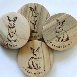 Posavasos Conejos Pascua